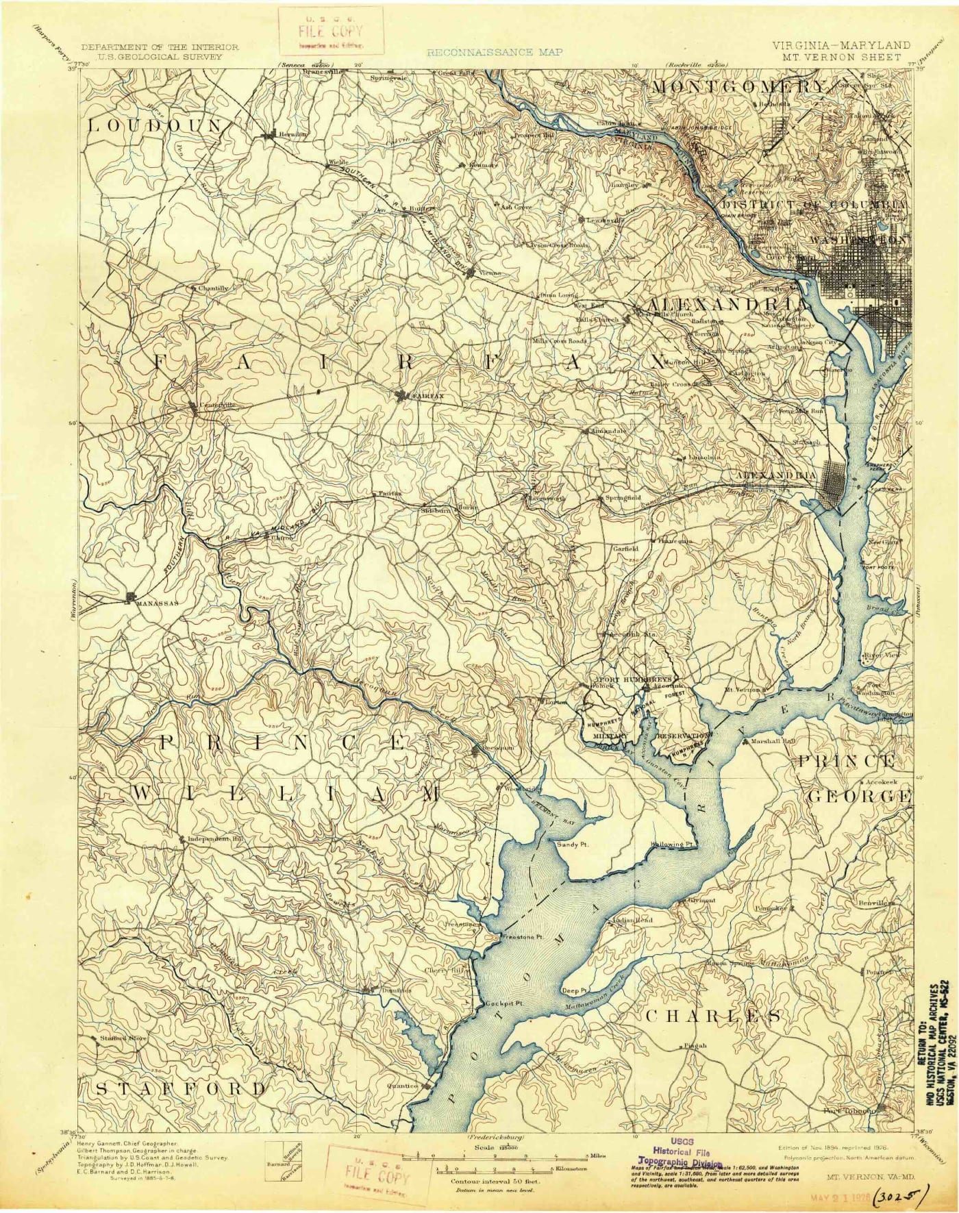Alexandria, VA Historic Map